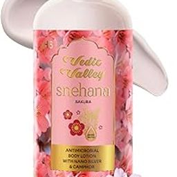 Vedic Valley Paraben Free Sakura Glow Body Lotion for Women & Men - 300 ml with Sakura, Shea, Avocado Butter, Deeply Nourishes & Moisturizes, Lightweight, Non-Sticky, Brightening, for All Skin Types-image-37