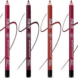 Shryoan Pretty Me Bold Lipliner & Eye Liner Pencil | Waterproof & Smudge Proof | Long-lasting Lip Liner | Matte Finish Lip Pencil | Non-drying Formula (Set of 4 (Shade 03), Set of 4 (Shade 03))-image-22