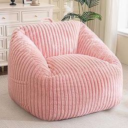 Bean Bag Chair, Floor Sofa with Handle, Bean Bag Chairs for Adults and Kids, Comfy Cozy Accent Sofa with Pocket for Living Room, Gaming, Reading-image-25