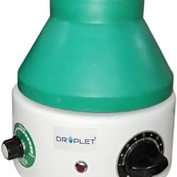 DROPLET Bench Top Doctor Centrifuge 8 Tube centrifuge with timmer Metal Heavy Body for Edta, test tubes Practitioners, Pathological Laboratories & Hospitals Depth 12 cm-31