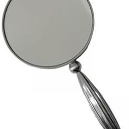 UJEAVETTE® 4xHandheld Mirror Cosmetic Hand Held Beauty Salon Makeup Mirrors with Handle Argent-11