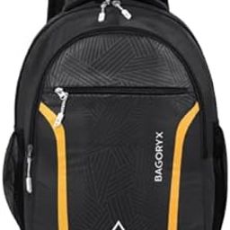 Trendy School & College Backpack Sleek Design, Durable Water_Resistant Fabric, Spacious Compartments & Comfortable Straps (Black)-image-33