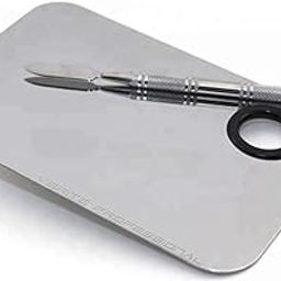 VERITE Professional 54001189MG Stainless Steel Makeup Mixing Blending Palette With Spatula-55