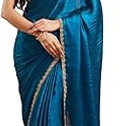 Women's Chiffon Two Tone Saree (With Blouse)-49
