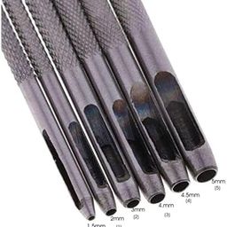 Leather/Rubber/Acrylic Sheets Hollow Punch Tool 4mm 0 1 2 3 4 5 Sizes Hole Punching Tool-27