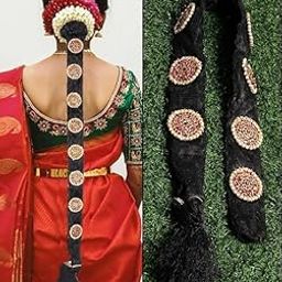 pmw - Pula Poola Jada Billalu Hair Choti Ornaments Bharatanatyam Kuchipudi Classical Dance Jewellery for women-35