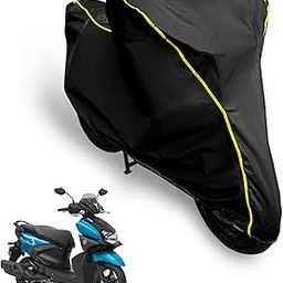 AUTOBIRSA Waterproof Scooty Cover for Yamaha Ray Zr 125 Bs6 with Free Storage Bag and Dustproof and Rain Proof, Blue-image-50