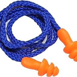 PINACALEXIM 5 Pairs Corded Ear Plugs Soft Silicone Reusable Earplugs Noise Cancelling for Hearing Protection, Sleeping(5 PAIR)-35