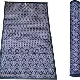 Foreign Holics Roll up Bamboo Curtain/Blinds with Sun, Dust, Privacy & Cold Protection for Window, Door, Outdoor and Indoor Use (2 Width 6 Height, Blue Color)-image-37
