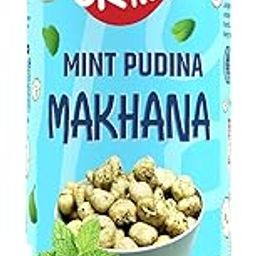Gud Grain Roasted Makhana | Healthy Snack | Superfood | Protein-Rich | Calcium-Rich | GlutenFree | Light & Crunchy | Mint Makhana 75g | Pack of 1-image-48