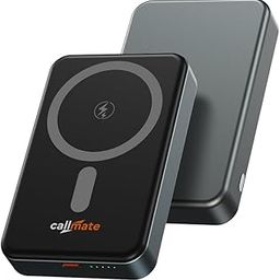 CALLMATE Titanium Fast Charging 10000mAh Magnetic Wireless Power Bank, 23W Wired + 15W Wireless Charging, Type C PD (Input & Output) Mag-Safe Compatible for Wireless Smartphones (Li-Polymer, Black)-picture-32