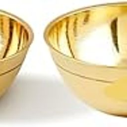 Impressive Art Collections Chandanpyali and Bhog Katori for Keeping Puja Thali Items (Golden) (2)-image-7