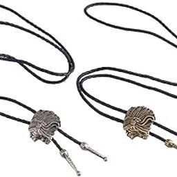 calandis ™ Rodeo Indian Portrait Bolo Tie Necktie Western Cowboy Bolo Necklace Bronze 1 | Bolo Ties | Mens Jewelry-picture-7