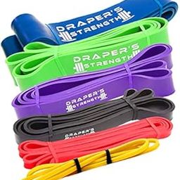 Draper's Strength Heavy Duty Pull Up Assist and Powerlifting Stretch Bands Add Resistance for Stretching, Exercise, and Assisted Pull Ups. Free E-Workout Guide (Single Band or Set) 41-Inch-image-42