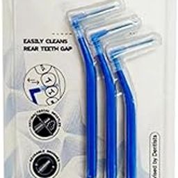 STIM Interdental Angular Adult Manual Brush Iso 3 For Wide Gaps, Smooth Cleaning Between Teeth, Dentist Recommended, Made In India (Blue, 3 Brushes, Pack Of 1)-17