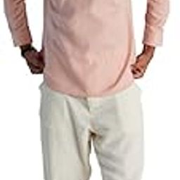 Men's Short Kurta - Airy Linen, Regular Fit, Stand Collar, Solid Colour - Perfect for Casual, and Ethnic Wear-image-7