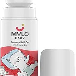 Mylo Baby Tummy Roll On (40ml) | Made Safe Certified | with Hing & Saunf | Relieves Gas & Colic | Reduces Acid Reflux-image-29