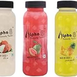ALPHA 8 Natural Energizer & Immunity Booster, Healthy Juice, High Fiber, Real Natural Taste Juice (Mix (Combo), Pack of 24)-image-61