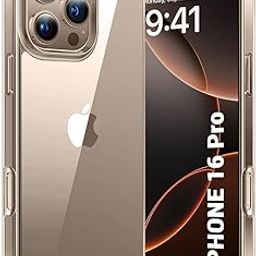 TheGiftKart Ultra-Hybrid Crystal Clear Back Case Cover for iPhone 16 Pro | Shockproof Design | Camera Protection Bump | Hard Clear Back | Bumper Case Cover for iPhone 16 Pro (Transparent)-6
