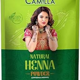 Camilla Rajasthani Henna Powder | 100% Organic & Natural Mehndi for Hair, Hands & Feet | Herbal Hair Color & Conditioner | Chemical-Free, Triple-Sifted | 1kg-4