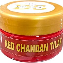 Natural Red Liquid Chandan Tilak Cream Form/Original Lal Chandan Tikka (50g)-image-3