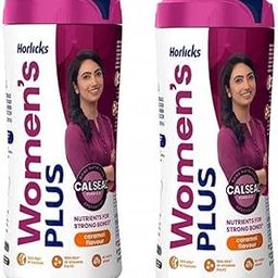 HORLICKS Womens Plus Calseal Caramel 400 Gram Pack Of 2 (2 x 400 g)-image-100