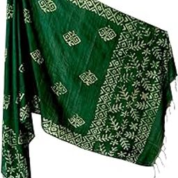 Batik Print Linen Cotton Regular Wear Dupatta Full Casual Daily Use Chunni For Women and Girls Length 2.25m Width 70cm-image-60