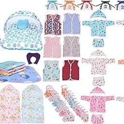 Toddylon 53 in 1 New Born Baby Products All | Gift Packs | Maternity Kit | Baby Clothes | Baby Bedding | Essentials Items | Baby Shower | Infants Combo (Multicolor, 0-6 Months)-image-36