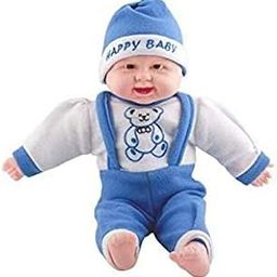 SPACE AGE Happy Baby Laughing Boy | Musical Touch Sensors and Laughing Big Size Boy Doll for Kids (Assorted)-3