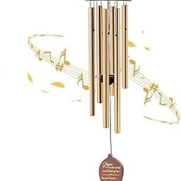 VAGHASIYA Wind Chimes for Balcony & Home Decor, Metal Tubes Hanging Bells with Melodious Sound, Outdoor Garden Wind Chime, Sympathy Memorial Hanging 6 Pipe Decorative Wind Chime for Positive Energy-image-65