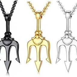 locket Pendant for Men combo Black Silver gold Boys Mens boyfriend gents Boy girls Women Unisex Stainless Steel fashion 3 Necklace Long Lockets Valentine gift Stylish Simple Chain Pendant-300-image-86