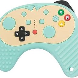 DTR Creation Baby Game Controller Teether Toy ? Soft Silicone Chew Toy for Infants | BPA-Free Food-Grade Material | Fun Design for 3+ Months Boys & Girls (Green)-image-85