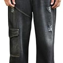 Men's Denim Jeans for Casual Wear | Mid-Rise | Straight Fit | Button Closure | Denim Jeans Crafted with Comfort Fit for Everyday Wear-image-78