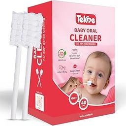 Tekme 40pcs Baby Oral Cleaner for New Born, Baby Tongue Cleaner for 0-6months, Baby Mouth Cleaner, Baby Oral Cleaner, Disposable Mouth Swabs for 0-36 Months-image-41