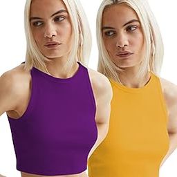 Women's Lycra Stretch Regular Fit Sleeveless Top (Pack of 2)-picture-22