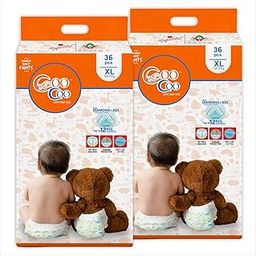 Coo Coo Extra Dry Baby Pullup Diaper Pant Size X-Large (72) Count Upto 12-17 Kg Super Absorbent Core Up to 12 Hrs Protection Soft Elastic Waist & Leakage Protection Size X-Large-XL (72 Pieces) White-29