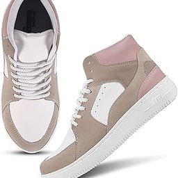 Women's High Top Casual Chunky Fashion Sneakers,Dancing Shoes | Basketball Shoes with Synthetic Outsole for Women & Girls-image-97