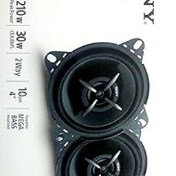 Sony Car Speaker XS-FB102E 10 cm (4 inch) 2-Way Coaxial Speakers (Black), Peak Power - 210W, RMS Power - 30W, Rated Power - 30W-30