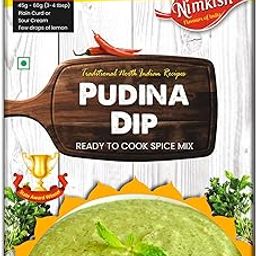 Nimkish Pudina Dip 60g (Pack of 2, 30g each), Instant Mint Chutney, Ready in 2 Minutes & Perfect with Snacks, Premix Powder-image-26