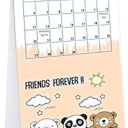 AccuPrints Cute Rabbit Desk Calendar 2025 (4x8) inch 12 Pages Calendar and Planner-image-29