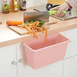 AMIQUS Multifunctional Kitchen Cabinet Door Hanging Trash Can – Plastic Desktop Storage Bin – Creative, Washable, and Space-Saving Organizer for Home, Office & Bathroom Use (Multicolour)-20