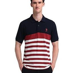 U.S. POLO ASSN. Men's Striped Slim Fit Polo Shirt-image-23