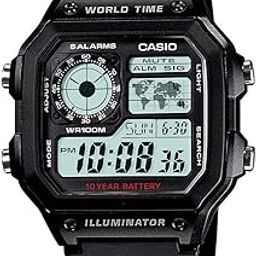 Youth Series Digital Grey Dial Men's Watch - AE-1200WH-1AVDF(D097)-30