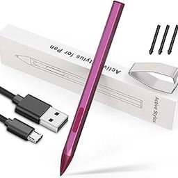 Stylus Pen for Microsoft Surface Pro 11/10/9/X/8/7/6/5/4/3,Surface Go/Go2/Go3,Book4/3/2,Surface Laptop/Studio (Red)-21
