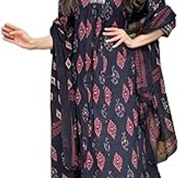 Women Printed A-Line Kurta and Pant Set with Dupatta-image-79