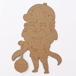 GREECHO PRE Marked MDF Art and Craft Making Board Wooden Base Creative Painting Art Cutout for DIY Craft Work, Home Decoration (Design_15)-image-28