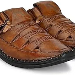 rising wolf Men's Synthetic Leather Fisherman Sandals-picture-6