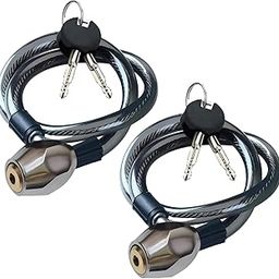 Dorami Multipurpose 50 CM Cable Locks | Cycle Bicycle Lock | Helmet Scooty (Pack of 2) Cycle Lock-27