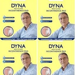Dyna 5 Urinary Incontinence Pads/Bladder Control Pads for Men, Leak Proof, Super Absorbent Gel Core, Ultra Soft (For Uncertain Bladder Leaks and light incontinence) + 1 FREE Reusable Underwear-image-3