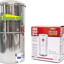 Gravity Water Filter and Purifier | 30 Liters Total Capacity (15L Bottom & 15L Top) Made with Stainless Steel |Includes 4 Creamic Candle and Food Grade Plastic Tape-20